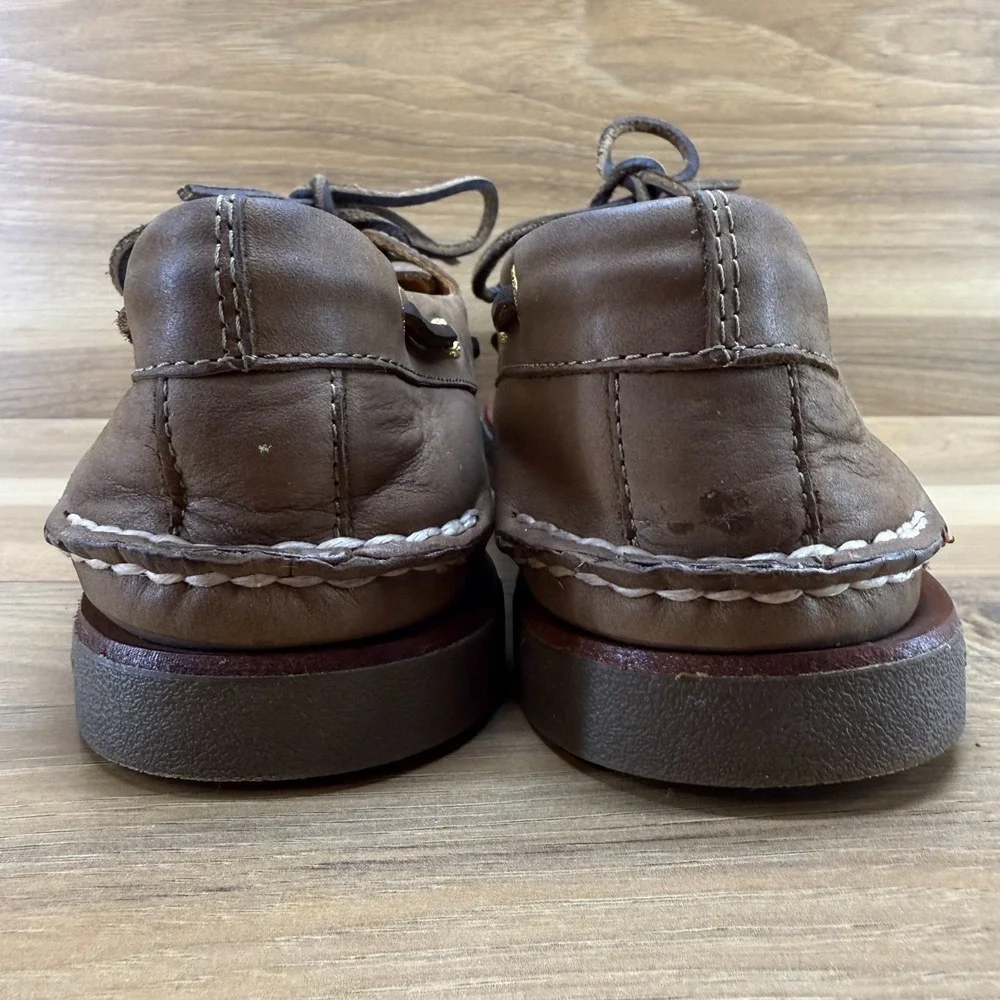 Sperry Gold Cup Boat Dock Loafers Mens 11 M Brown Leather Beach Travel Resort